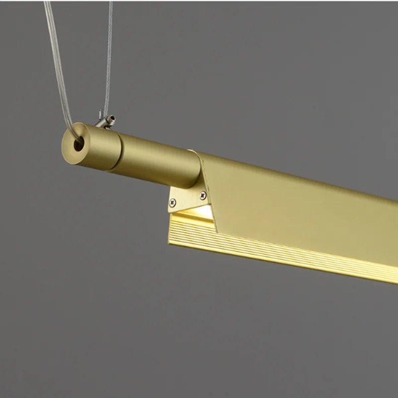 

Scandinavian style long pendant light restaurant creative Compendium Suspension study room front desk art office pendant light