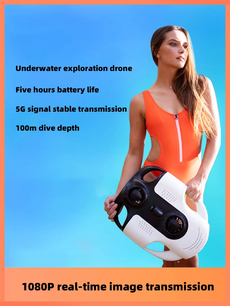 Underwater unmanned robot underwater live 4K high-definition shooting diving submersible shooting intelligent robot