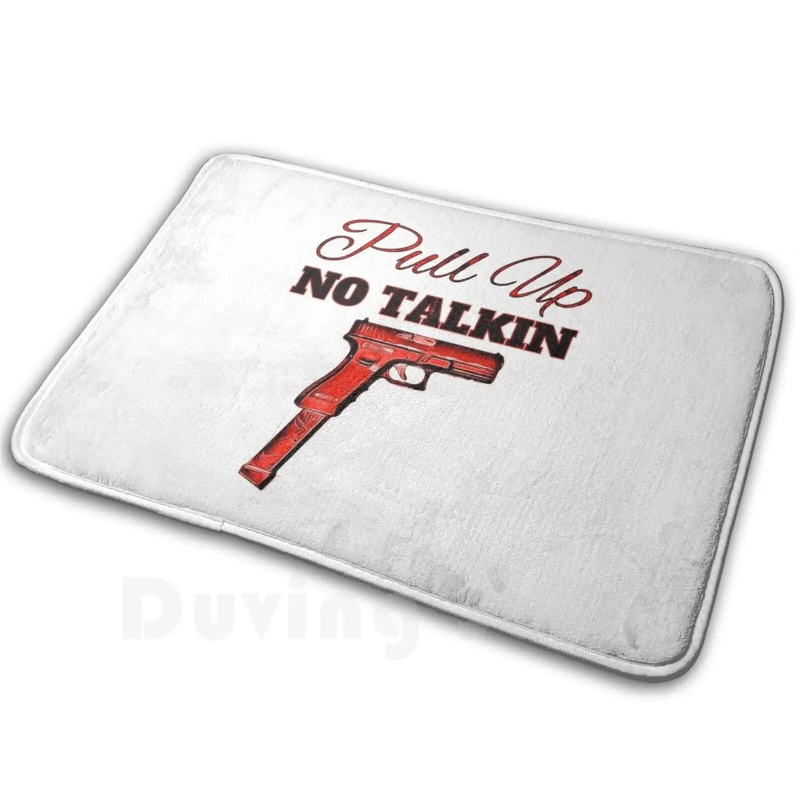 Pull Up No Talkin Mat Rug Carpet Anti-Slip Floor Mats Bedroom Gang Gangster Thu…