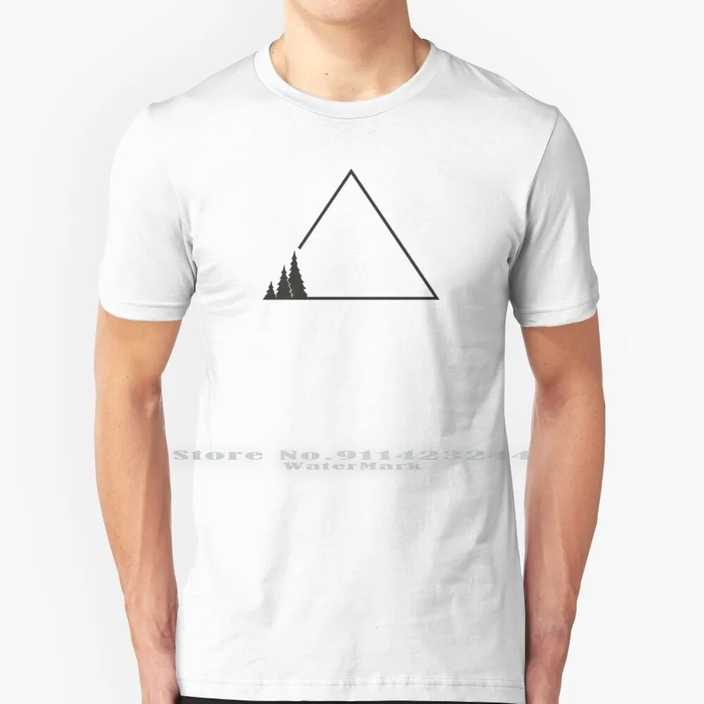 Three 100% Cotton T Shirt Natural Nature Design Simple Design Simplistic Minimalistic Graphic Design Hiking Wanderlust Explore