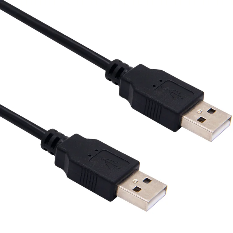 مزدوج أوسب الكمبيوتر تمديد كابل يو إس بي 2.0 نوع A ذكر إلى كابل موصل ذكر مرحبا السرعة 480 Mbps الأسود كابل نقل بيانات الكابلات 0.3 متر/0.5 متر/1 متر/1.5 متر