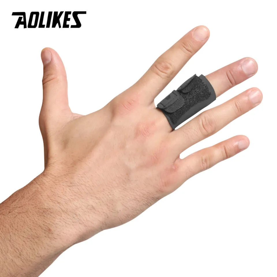 AOLIKES 1PCS Sports Volleyball Basketball Finger Support Protector Finger Guard Bandage Pain Relief Sport Protective Gear