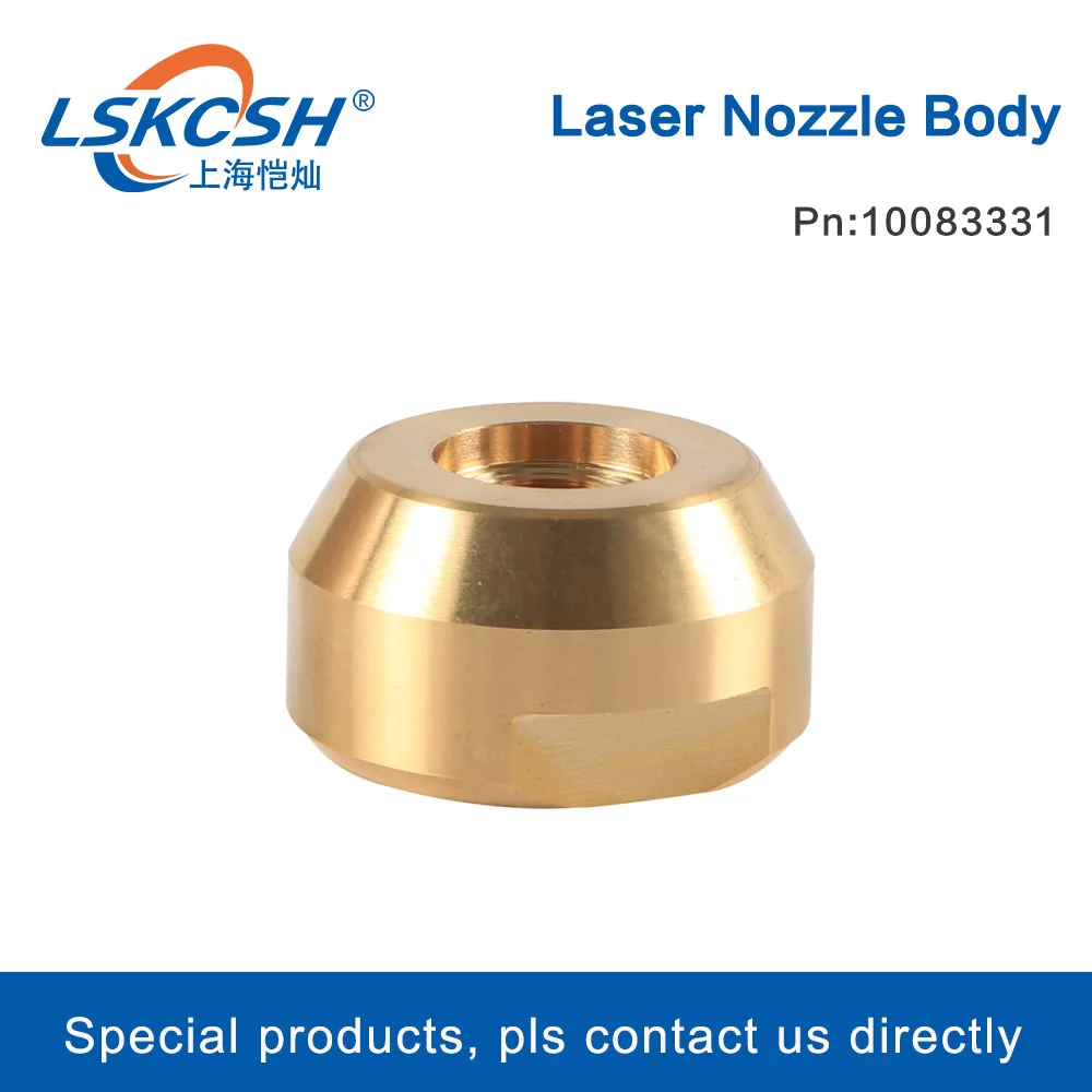 

LSKCSH 10pcs/Lot High Quality Laser Nozzle Body Adaptor 10083331 for 8-10KW Co2/Fiber Laser Cutting Machines