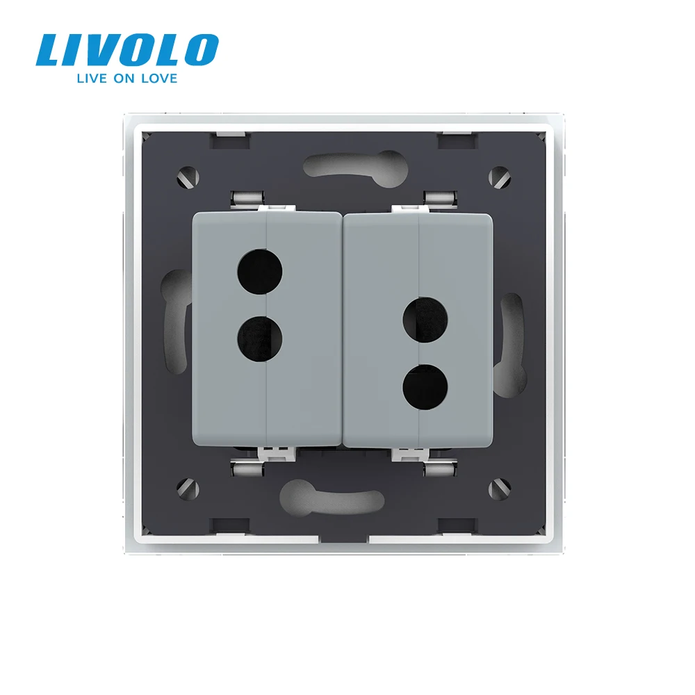 Imagem -05 - Livolo Painel de Vidro Cristal Dois Gang Usb Tomada de Carga Tomada de Parede Vl-c792u11 122 Cores Nenhum Logotipo