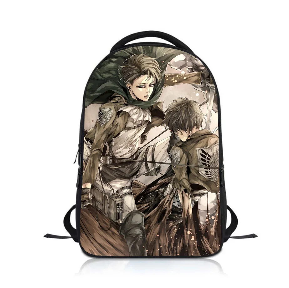 Anime Angriff auf Titan Studenten Rucksack Schule Tasche Kinder Cartoon Rucksack Jungen Mädchen Rucksack Kinder Bookbag Satchel