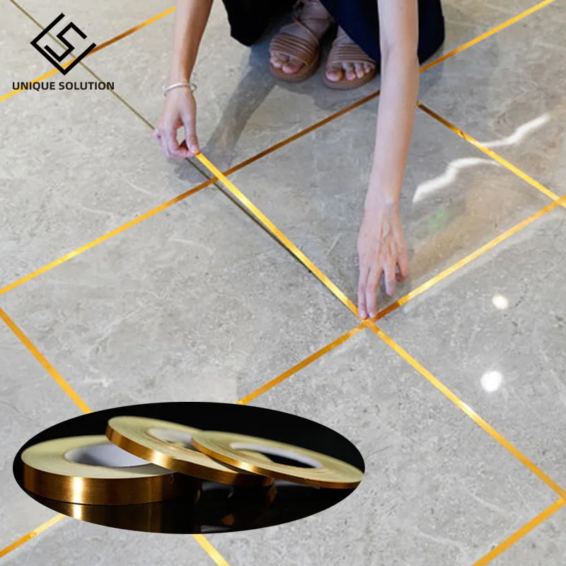 50M/piece Self-adhesive Seam Line Tile Wall Sticker Waterproof Home Floor Stickers Bathroom Mildew proof Decor 1/2CM