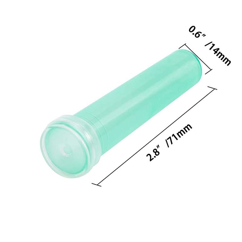 Plastic Floral Water Tube with Cap, Keep Fresh, Rhizome Tube, Hydroponic Container for Wedding Crafts, 25Pcs