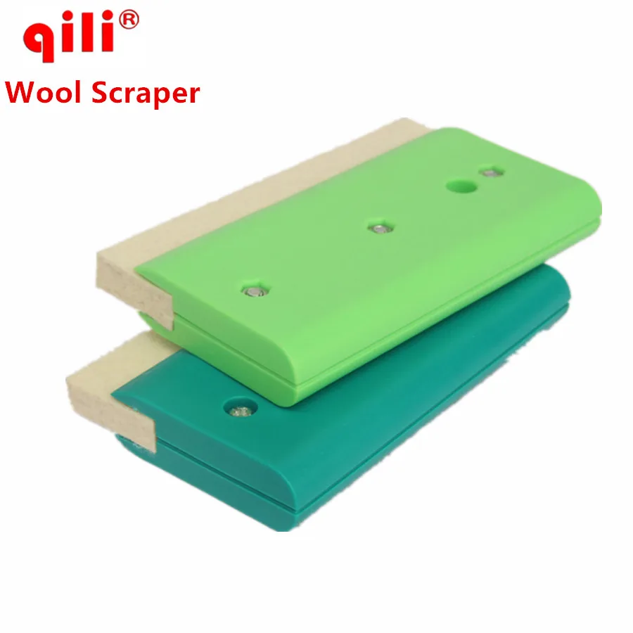 Qili White Squeegee Wool Scraper Squeegee Single Side Wool Squeegee Tool Car Wrap ToolWool Sscraper Blades