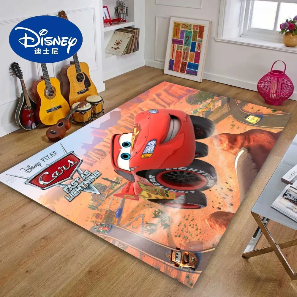 Disney Lightning McQueen Car Baby Play Mat Kids Room Carpet Rugs Floor Carpet Gift for Baby Room Decoration Baby Activity Center