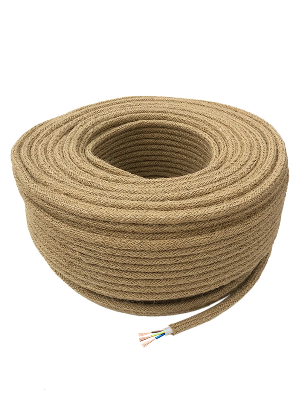2 Core 3 Core Vintage Electrical Wire Hemp Rope  Wire Twisted Cable Braided Flexible Retro Pendant Light  Edison Bulb Lamp Cord