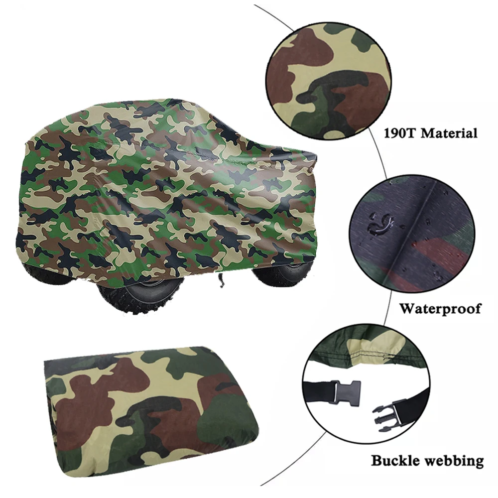 

Universal Quad Bike ATV Cover UTV Scooter Vehicle Raincoat Waterproof Dustproof Anti-UV Protection For Polaris Ranger RZR Can-Am