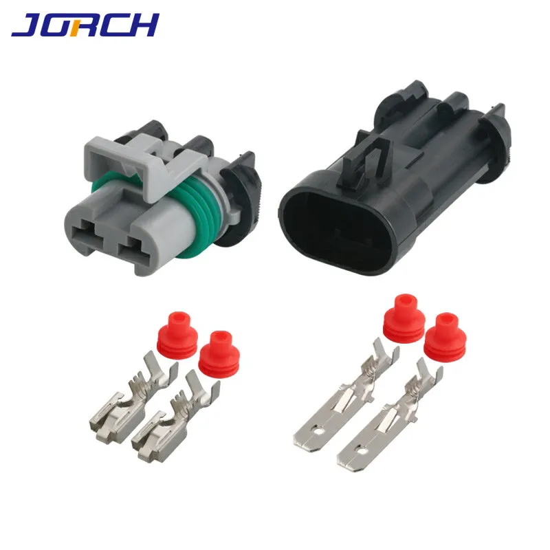 5sets 2pin Delphi Ducon Water Tank Fan Radiator Plug Toyota Map Sensor Connector Male and Female Socket 15363993 15363990