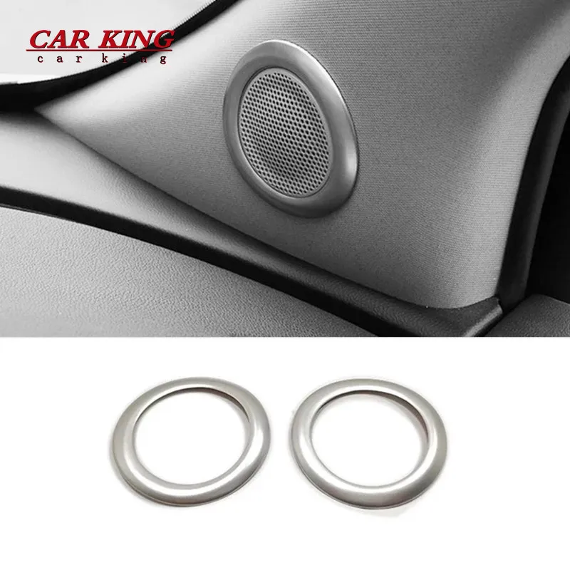 

ABS Chrome Car Styling Accessories Speaker Audio Ring Sides Decoration Trim Cover For Chevrolet Trax 2013 2014 2015 2016- 2018