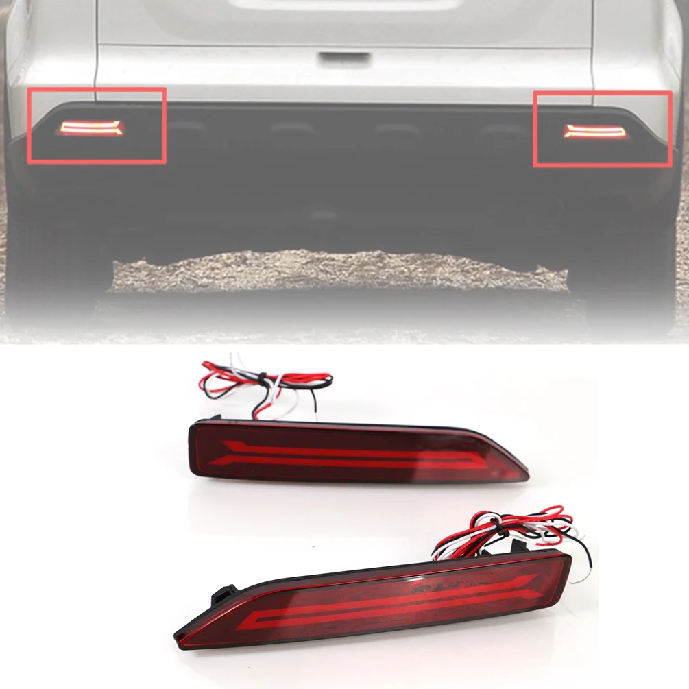 

2 Pieces LED Rear Bumper Lights Brake Lamp 12V Led Tail Driving Light for Honda BR-V 15-16 Mobilio 16-17 City 12-14 C-RV 07-09