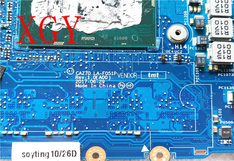 CN-0MJ08X  MJ08X Para FOR Dell XPS 13 9360 LAPTOP MOTHERBOARD CAZ70 LA-F051P Com SR3LC I7-8550U 16GB 100% testado trabalho