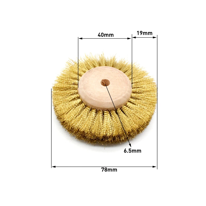 Brass Wire Wheel Brush For Jewelry Polishing Grinder Metal Rust Removal Rotary Tools