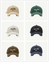 Outdoor Cotton Girls Baseball Caps Solid Embroidery Men Women Cap Hip Hop Sunscreen Adjustable Snapback Teens Baseball Hats M043