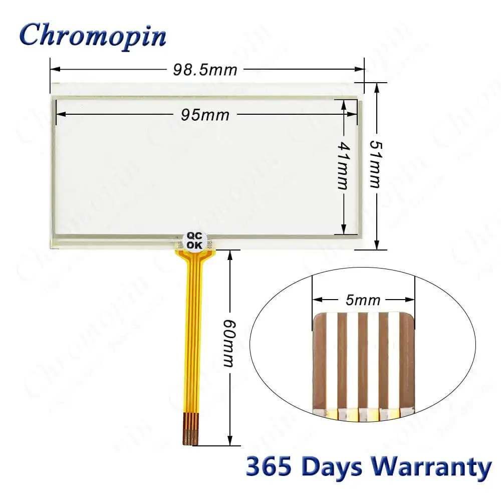 Touch Panel Screen Glass Digitizer for Panasonic GT02G AIG02GQ02D AIG02GQ12D AIG02GQ14D Touchscreen with Front Overlay Film