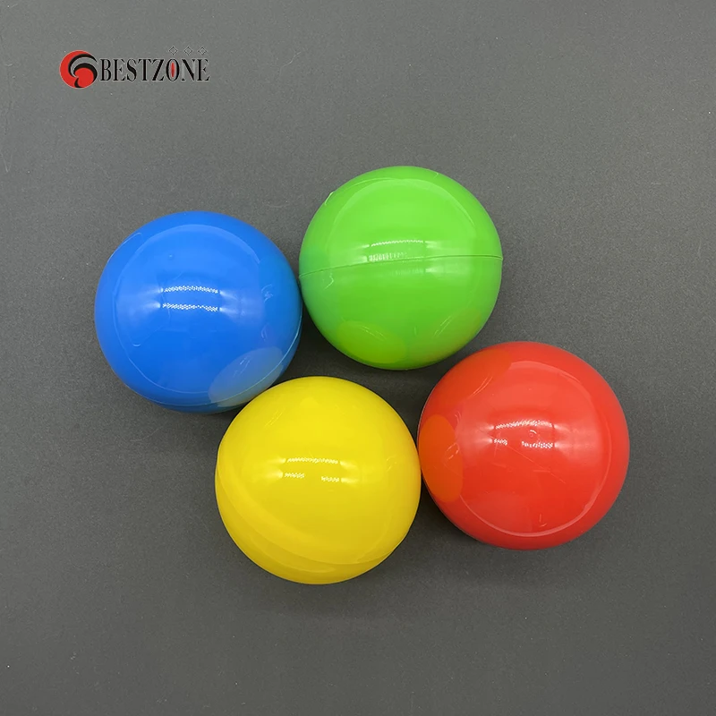 80Pcs 2.4‘’ 60MM Surprise Ball Plastic Toy Capsule Toy Colorful Empty Eggshell Kid Gift Soap Making For Gashapon Vending Machine