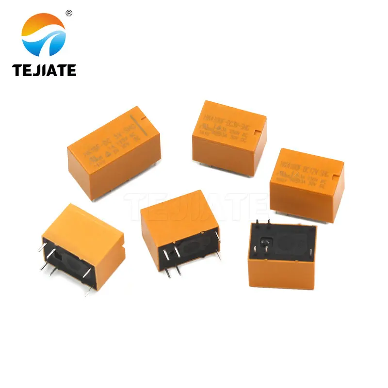 5PCS Small Signal Relay HK4100F-DC3V-SHG 5V 12V 24V 3A 6Pin Multiple Specifications