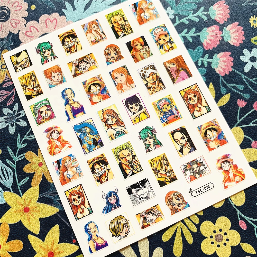 Newest TSC-197-198-233-234 Cartoon character series 3d nail art stickers decal template diy nail tool decoration