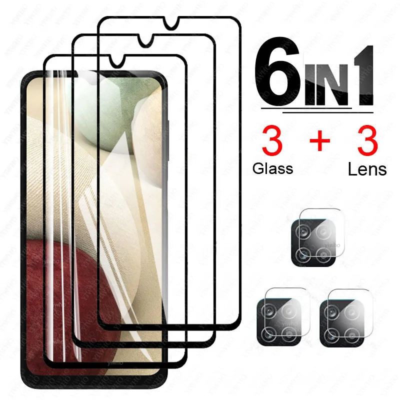 screen Protectors Protective Tempered Glass on For Samsung Galaxy A12 Camera Lens Film for samsung a 12 SM-A125F/DSN A125 Glass