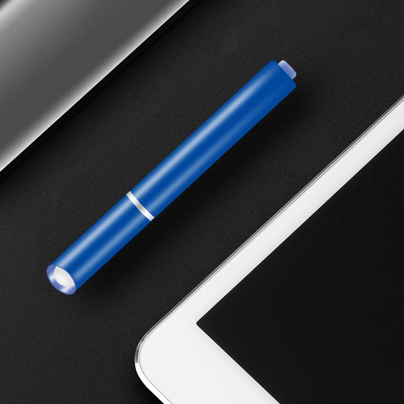 Mini Flashlight Self Defense Penlight Medical Torch Hard Light LED Bulbs AAA Battery Strobe Camping Q5 Waterproof Single File 5W