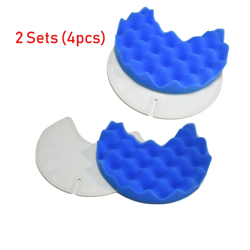 Substituições de peças conjuntos 2 aspirador de pó do filtro de poeira para Samsung DJ97-00849B SC8480 SC8481 SC8571 SC8581 VCSVC001/SVC VC-001/ SVC