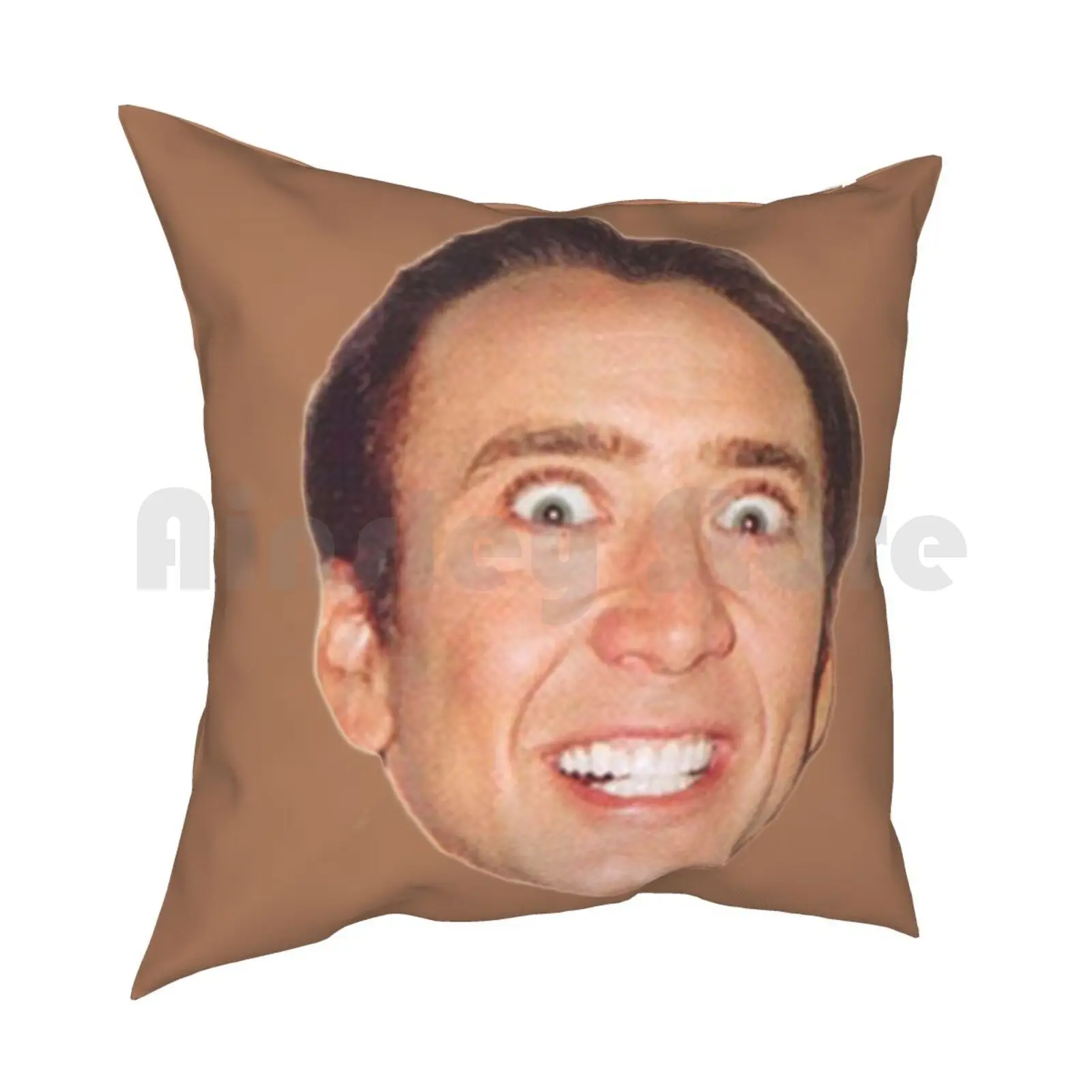 I'M Watching You Pillow Case Printed Home Soft Throw Pillow Nicolas Cage Watching You Funny Geek Nerd Nerdy Joke Awesome