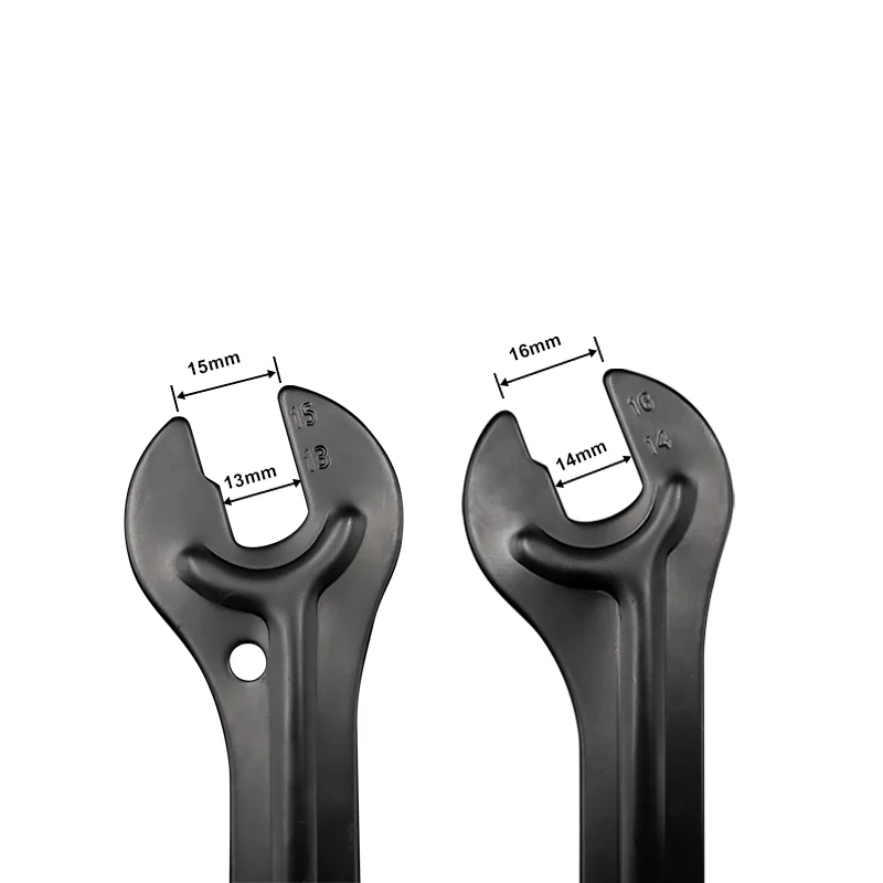2Pcs Bicycle Head Open End Axle Hub Cone Wrench Spanner Bike Repair Tool Cycling Durable Wrench Accessories 13/15 14/16mm