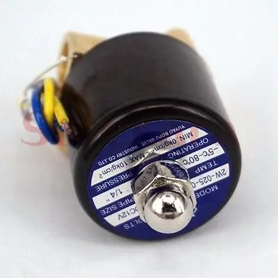 1/8" 1/4" 3/8" 1/2" 3/4" 1" BSP 12-220V 2 Wege N/C Gas Wasser Luft Elektrisches Magnetventil Öl 2W-06 2W-08 2W-10 2W-15 2W-20 2W-25 – Detail 2