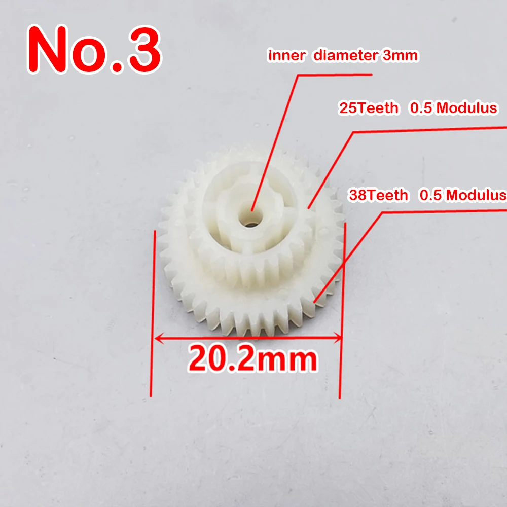 Plastic Teeth Double Layer Gears Reduction Gear Various series 0.3 / 0.4 / 0.5 modulus for kids\' toy helicopters Car Boat Parts