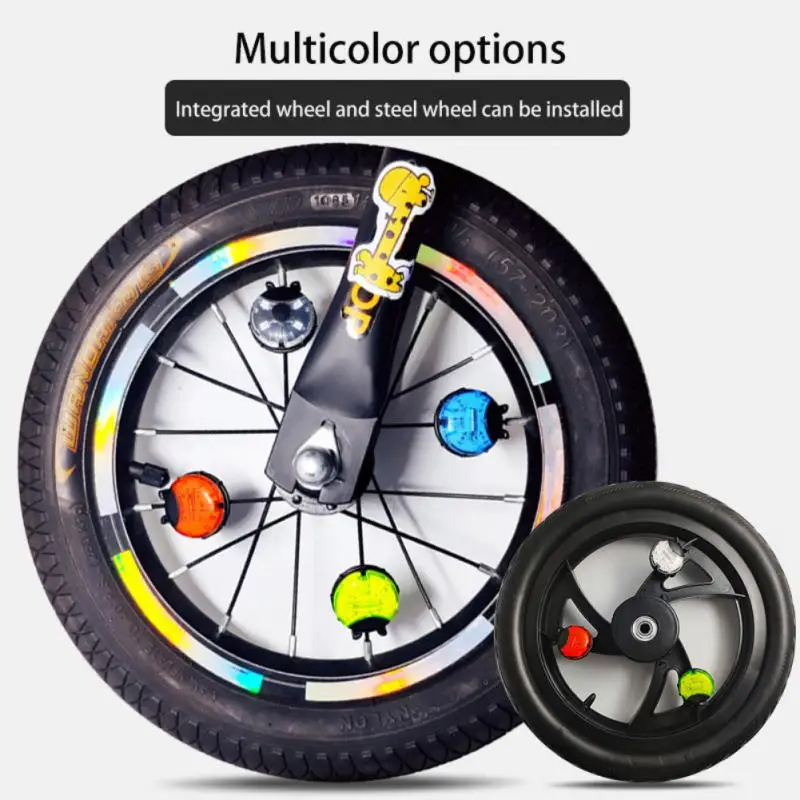 Children Bike Spoke Light Intelligent Kids Balance Car Hub Tire Lights Bicycle Scooter Tail Light Wheel Wheel Light Frog Lamp