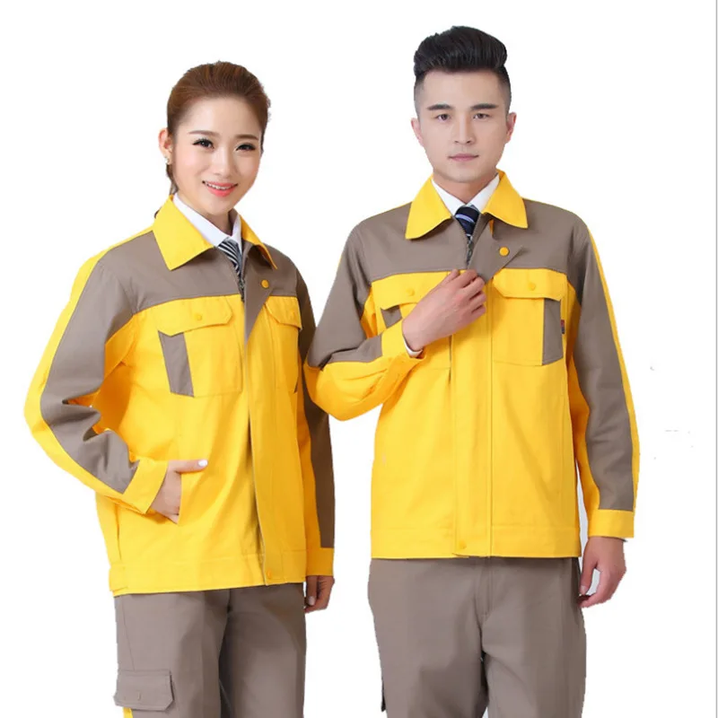 Working Jacket Pants 100%cotton Work Clothing Welding Suit Auto Car Repairmen Workshop Mechanic Electric Work Coveralls Uniforms