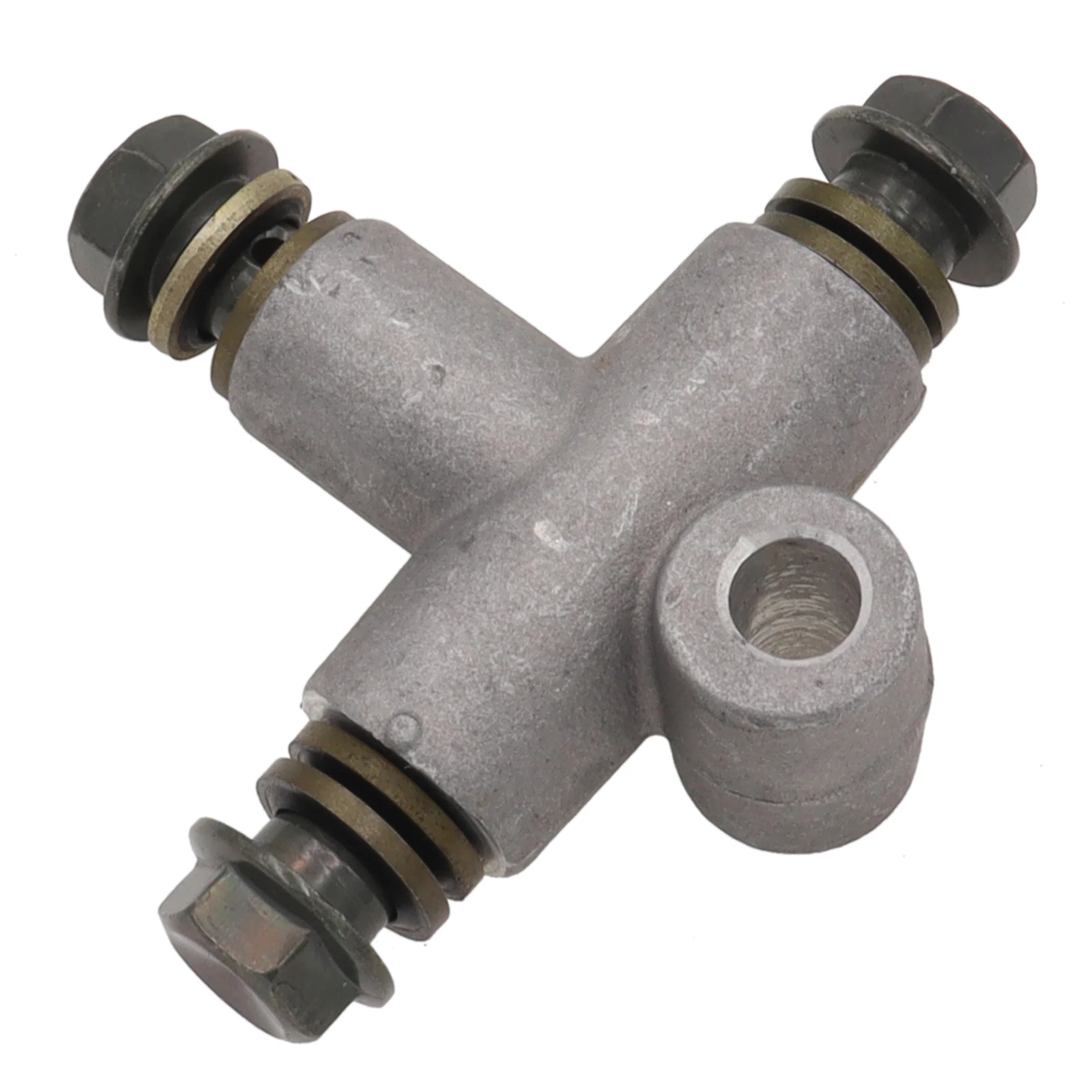 Acoplamiento de tubo de manguera de freno hidráulico, conector en T, adaptador de 3 vías con tornillo M10 x 1,25mm para motocicleta Dirt Pit Bike ATV