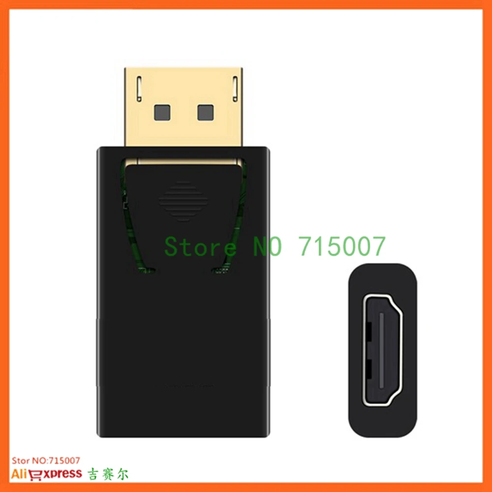 منفذ عرض 4K DP ذكر إلى محول أنثى متوافق مع HD أسود عالي الجودة Dp إلى Hd محول لأجهزة الكمبيوتر HDTV