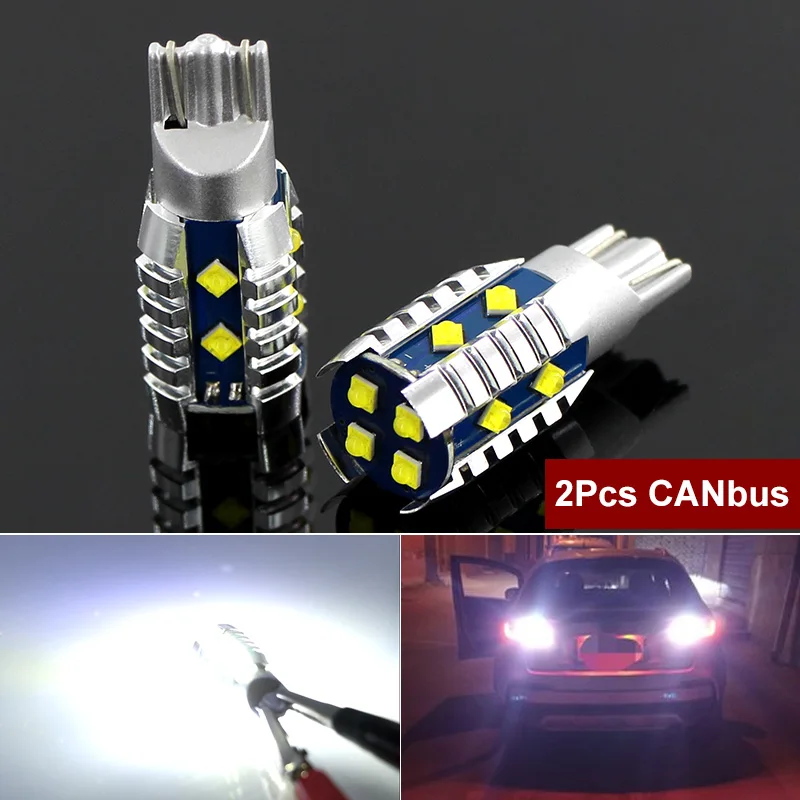 2x T16 W16W LED Canbus Error Free T15 Bulb 921 912 Lamp Backup Reverse Light for Audi BMW VW Toyota Kia Ford Mercedes Opel Honda