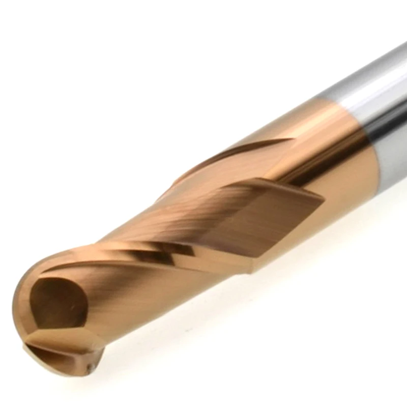 MZG 2 Flute Lengthen Ball Nose End Mill Cutting HRC60 4mm 5mm Milling Machining Tungsten Steel Sprial Bit Milling Cutter