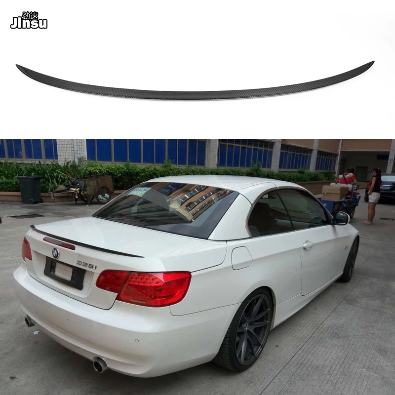 

For bmw 3 series convertible 320i 325i 330i 335i 2007 - 2012 M3 style carbon fiber rear trunk spoiler lip E93 MP style back wing