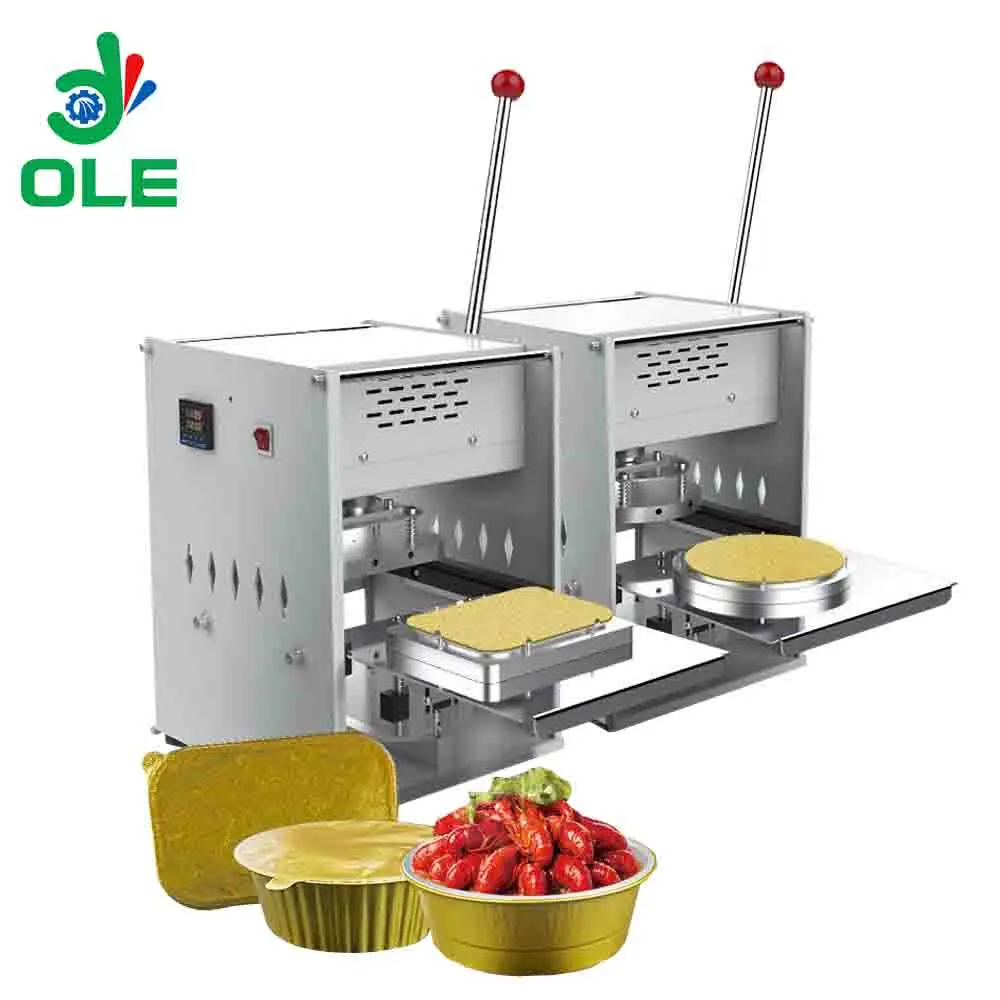 الاستخدام التجاري دليل الألومنيوم احباط وعاء طعام القابل للتصرف آلة الختم