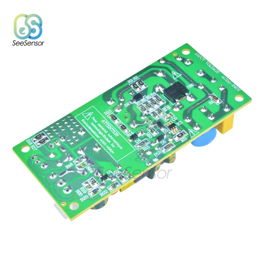 Módulo de alimentação comutada, sobretensão, sobrecarga, proteção contra curto-circuito, interruptor DIY, AC-DC, 100V-240V a 12V, 3A, 24V, 1.5A