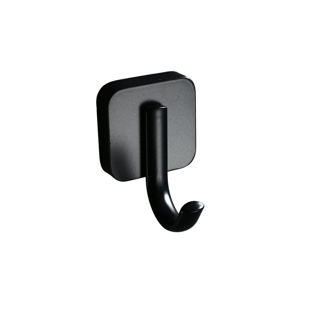 

1PC black clothes hook hotel bathroom toilet stainless steel single hook for sponge bath towel cotton brush NEW