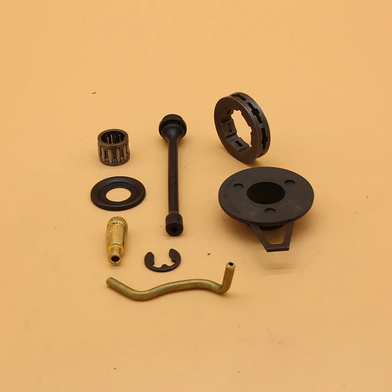 3/8 "-7T zębatki napędowe łożyska olej linia pompy przekładnia ślimakowa nadające się do pilarek Husqvarna 362 365 371 372 ogród benzyna części zamienne do piły łańcuchowej