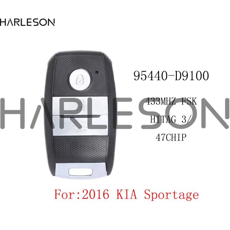 

FOB-4F08 Keyless Go Smart Remote Car Key Fob 433MHz ID47 2016 2017 For KIA Sportage 95440-D9100 95440D9100