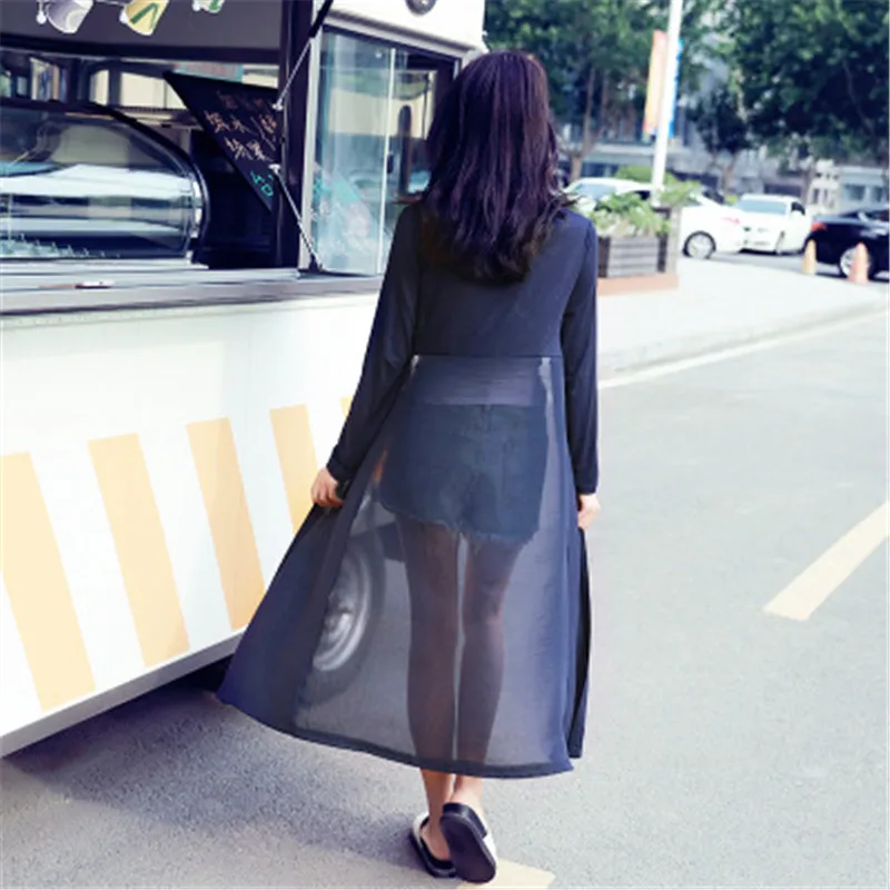 New Cardigan Feminino 2024 Ankle Length Sweater Coat Women Knitted Long Sleeve Korean Fashion Vintage Black Oversized Sweaters