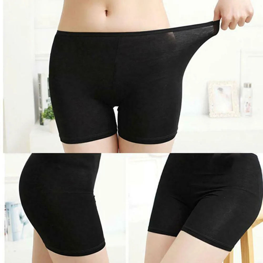 

Summer Women Safety Shorts Pants Seamless Thin Ice Silk High Waist Panties Seamless Anti Emptied Boyshorts Girls Underwear