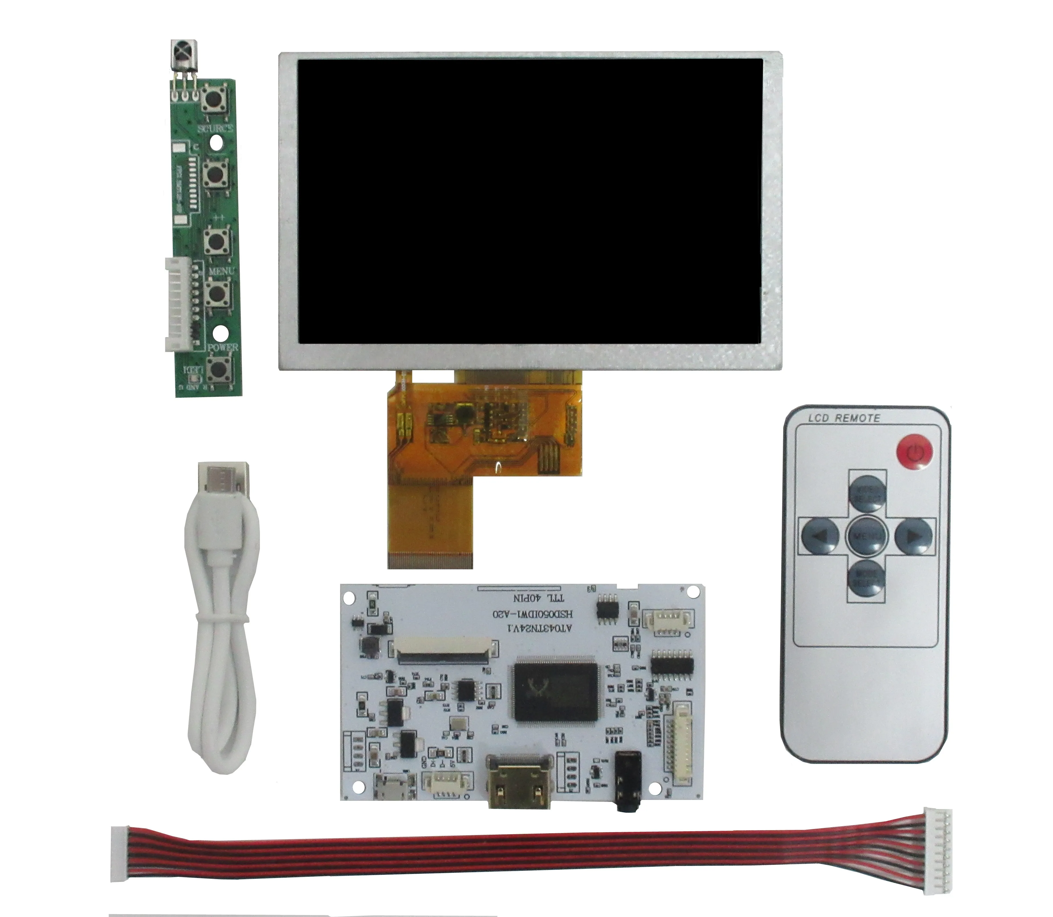 5 Inch 800*480 Multipurpose LCD Screen Display Controller HDMI-Compatible Audio Control Driver Board