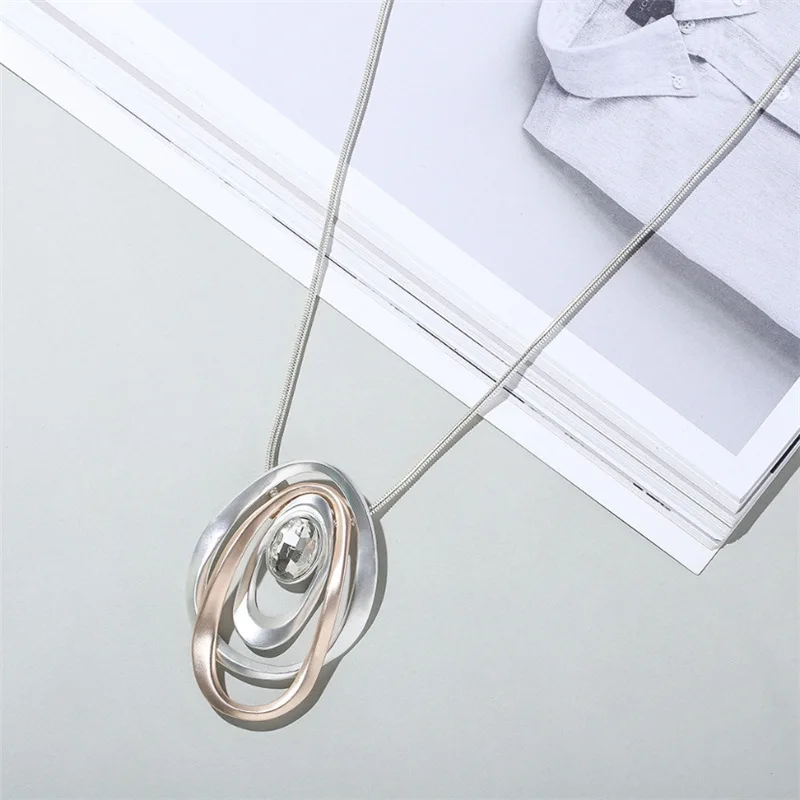 Long Necklaces & Pendants for Women Maxi Collier Femme Geometric Chain Fashion Necklace Statement Colar Accessories Jewelry 2025