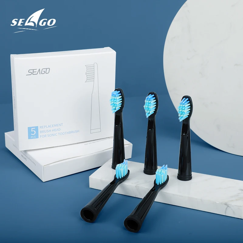 SEAGO SG899 Replacement Electric Toothbrush Heads for sg507/910/515/551/503 One Box / 5pcs Brush Head