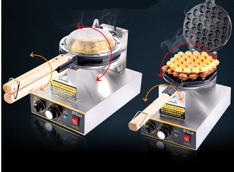 220V electric egg waffle maker eggettes machine automatic electric scone machine